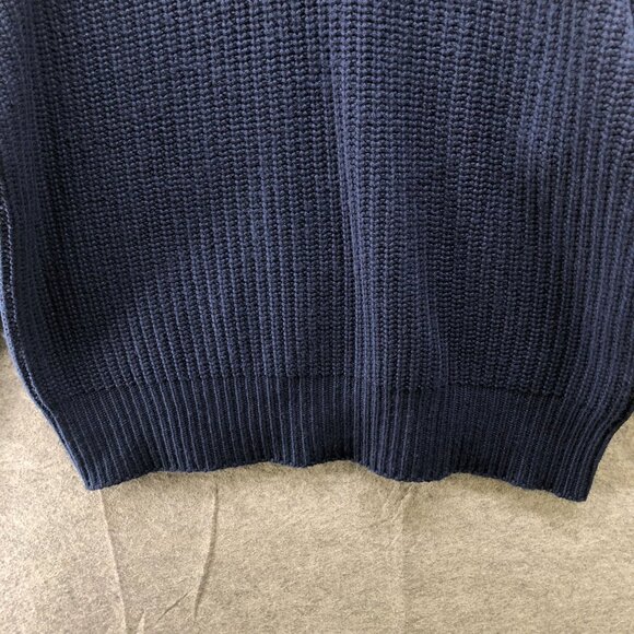 La Ligne Toujours Cashmere Sweater Womens XL Navy Blue Crewneck Relaxed - Picture 5 of 10